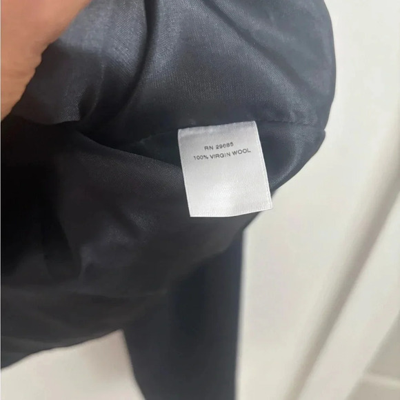 Pendleton Jacket Blazer Womens Sz 14 Black  Lined 100% Virgin Wool Button Front - Picture 6 of 6